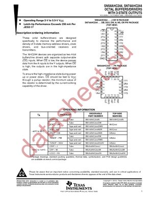 SN74AHC244PWR datasheet  